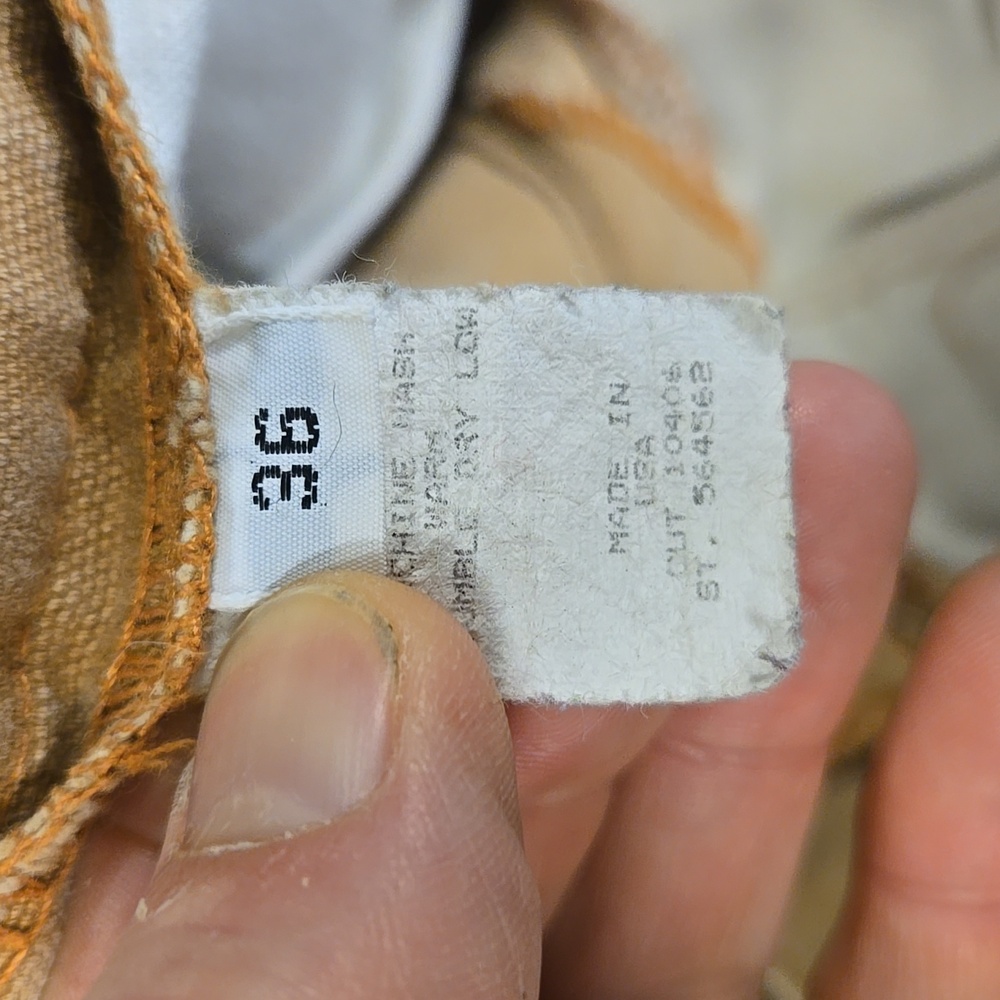 Men's Tan Pants Wah Maker Vintage Faded Canvas Pants Waist 36 - Picture 6 of 11